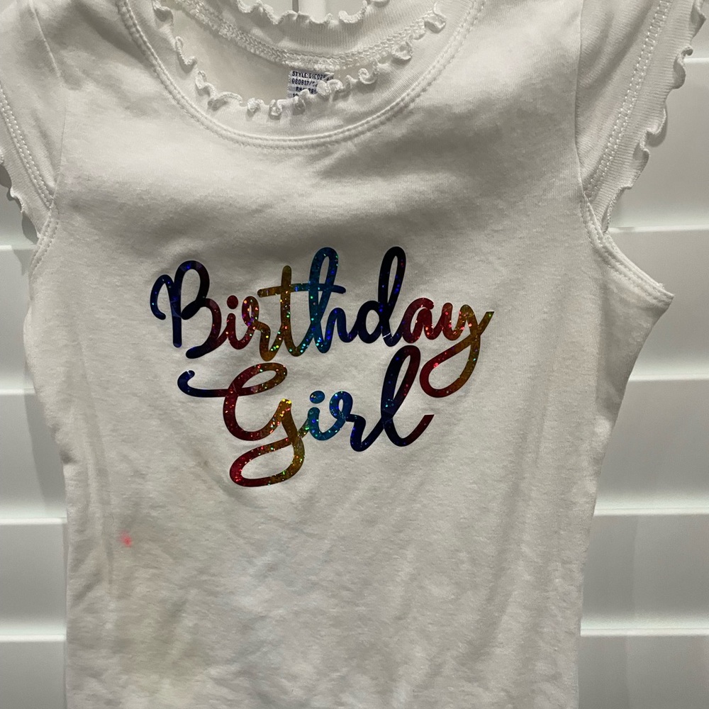 “Birthday Girl” shirt size small